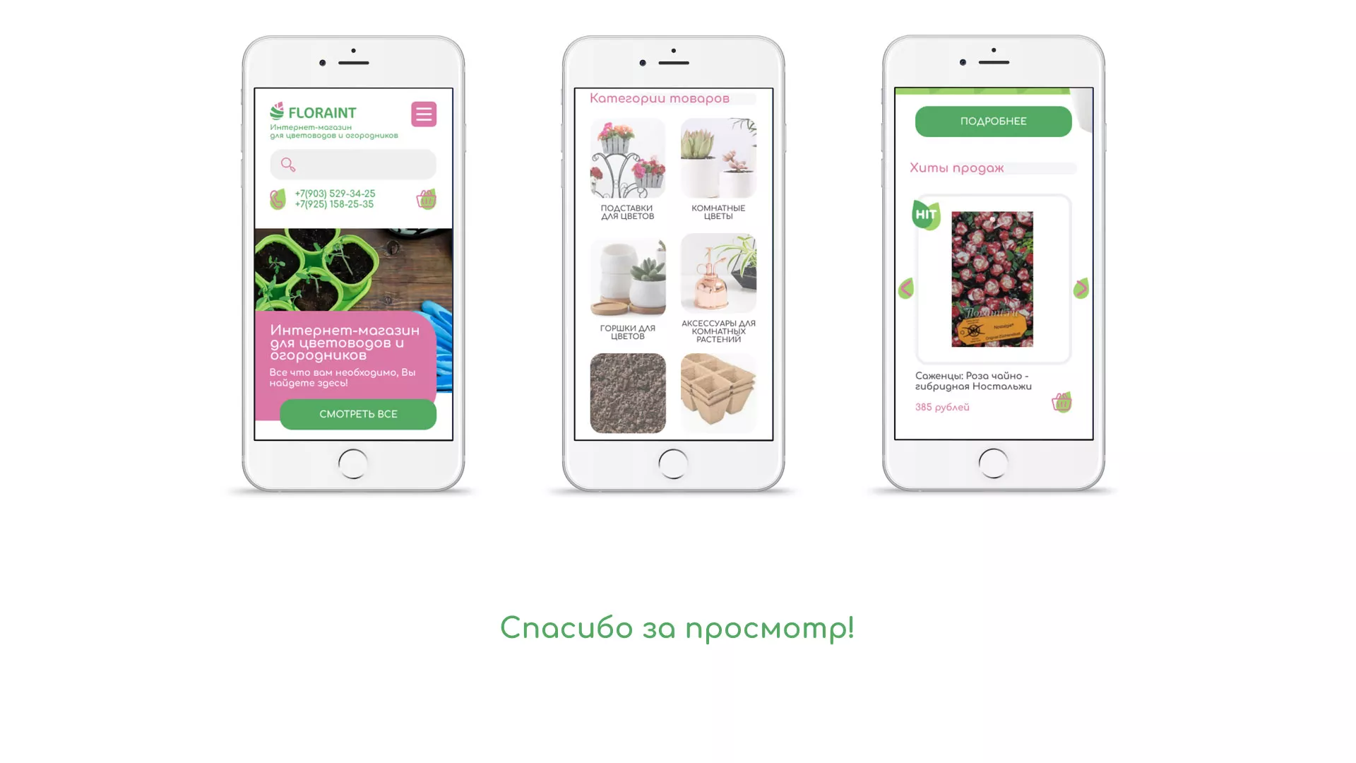 Создание логотипа и интернет-магазина «FLORAINT» в Гусь-Хрустальном