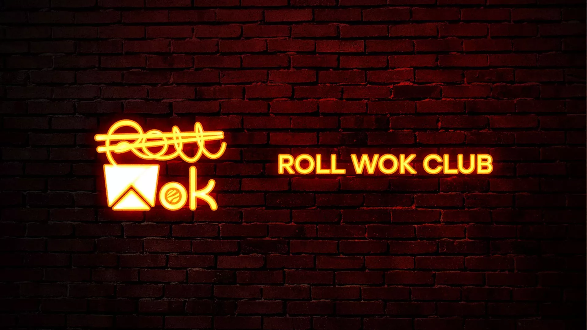 Разработка интерьерной вывески суши-бара «Roll Wok Club» в Гусь-Хрустальном