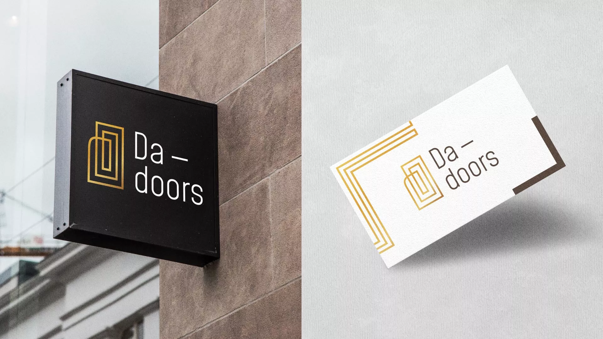 Разработка логотипа для компании «DA-DOORS» в Гусь-Хрустальном